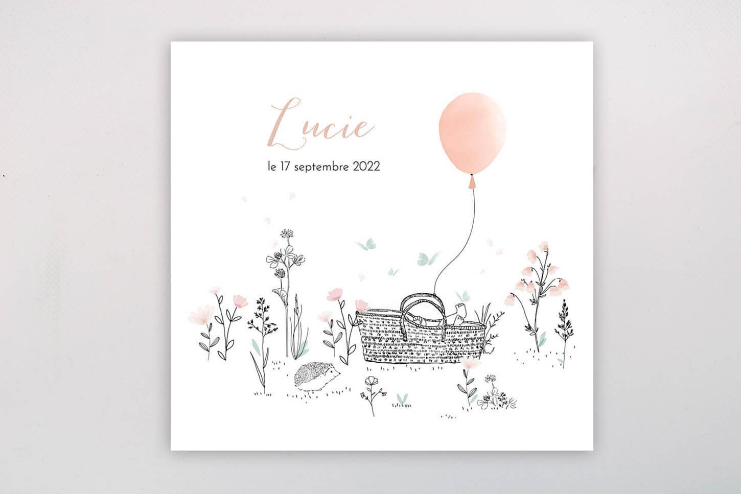 Faire-part réalisé par ITF Imprimeurs