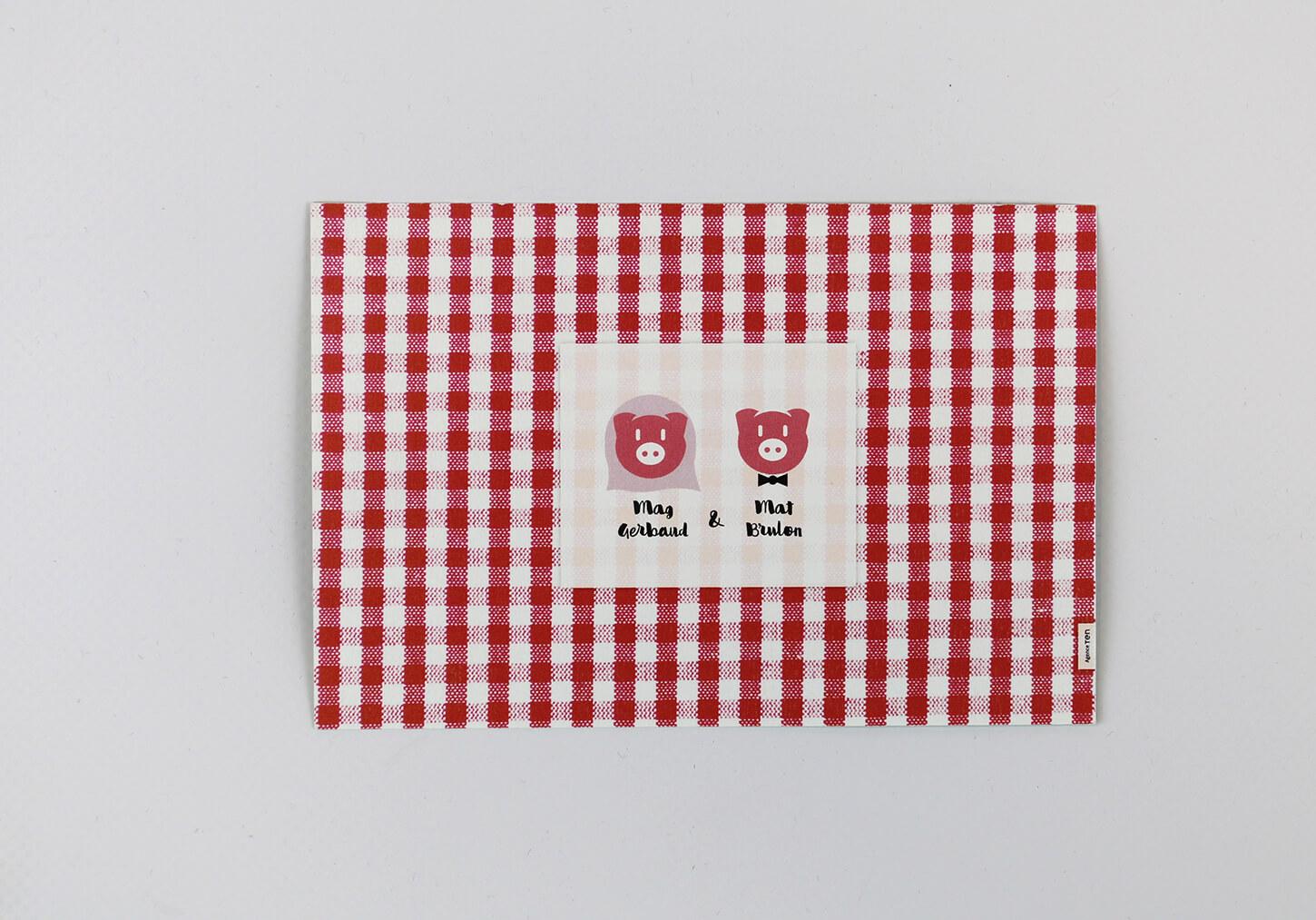 Faire-part réalisé par ITF Imprimeurs