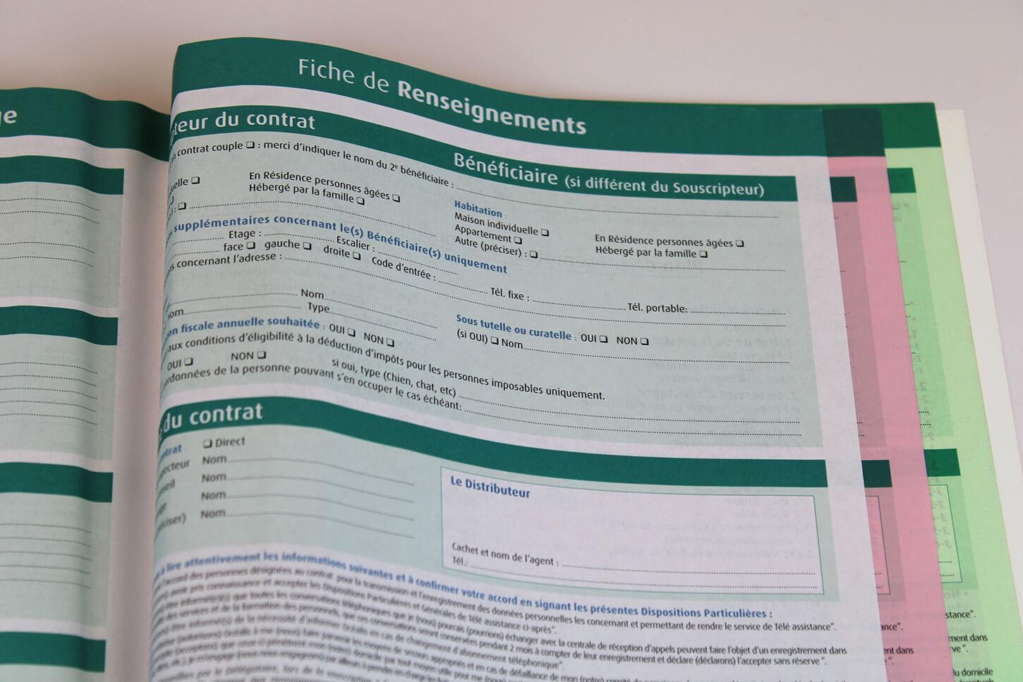 liasse autocopiantes